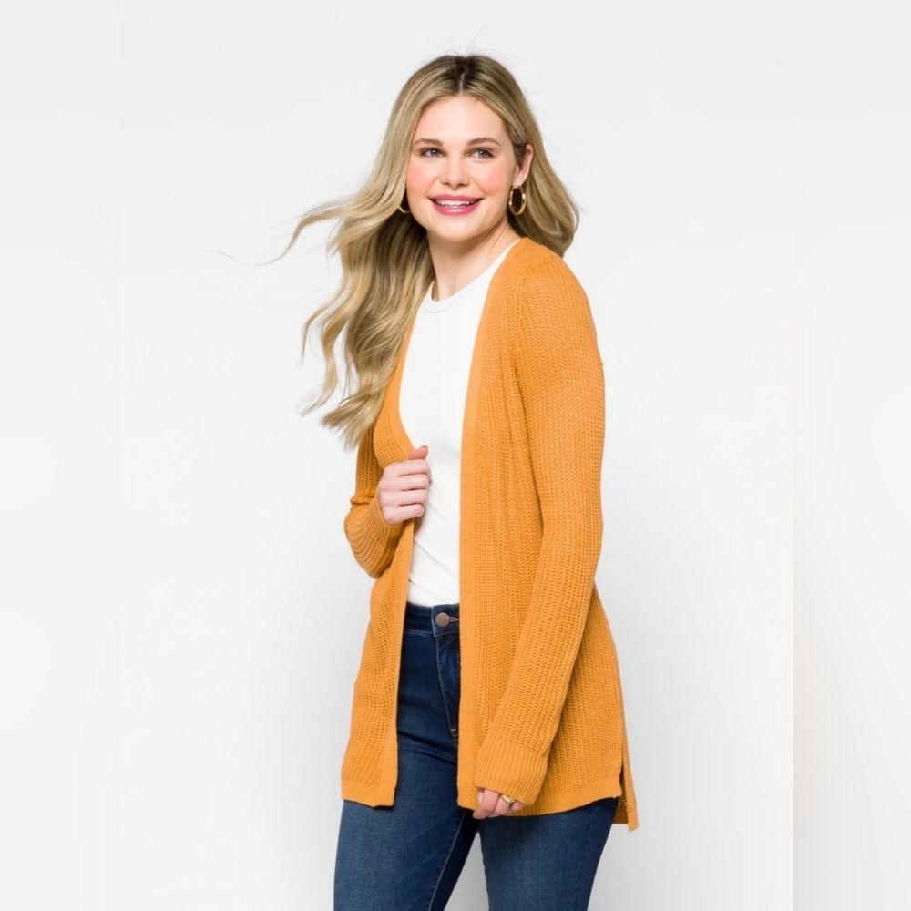 Pinque Jamelya (criss-cross) Back Detail Yellow Cardigan